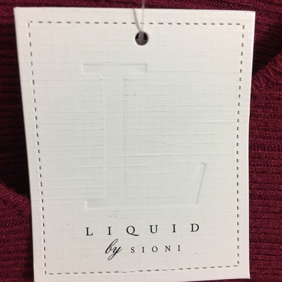 Liquid by Sioni Womens Sweater Size XL Red - Picture 4 of 7